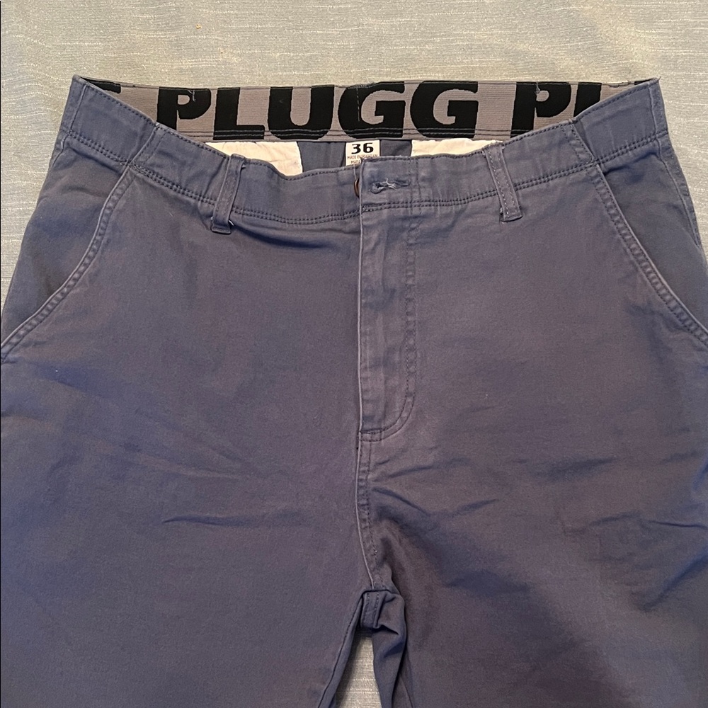Plugg Slate Blue Casual Pants